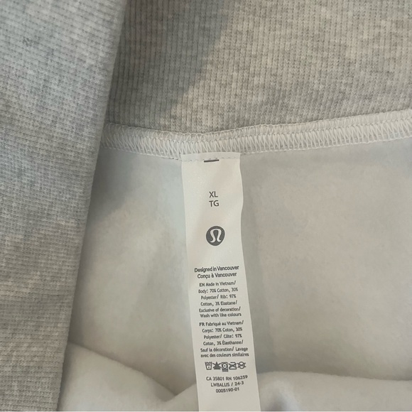 NWT Lululemon Scuba High Rise Mini Skirt Heathered Core Ultra Light Grey XL - Picture 8 of 8